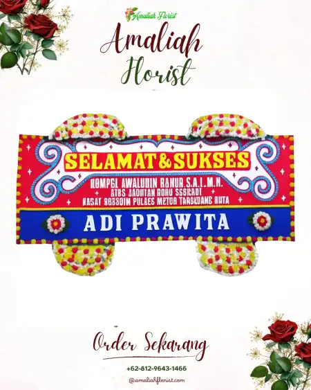 Papan Bunga Ucapan Selamat Semoyo
